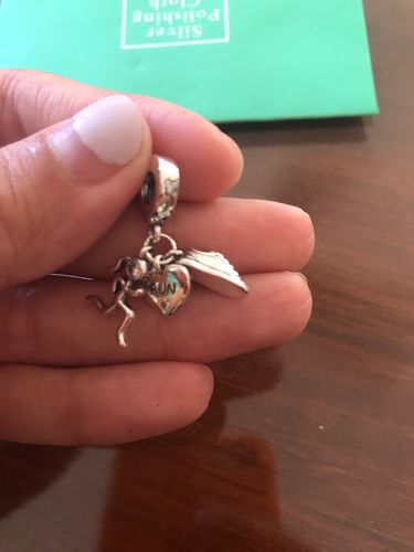 S. review of 925 Sterling Silver Running Charm image 1 out of 1