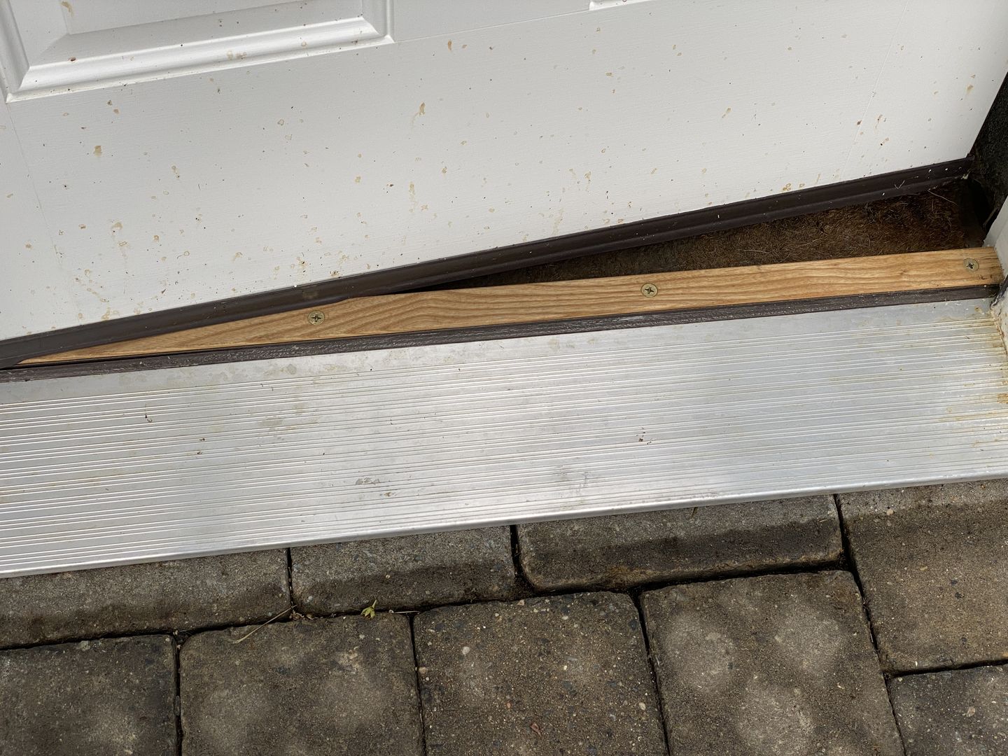 Customer photo review of 36" Universal Wrap-Around Door Sweep