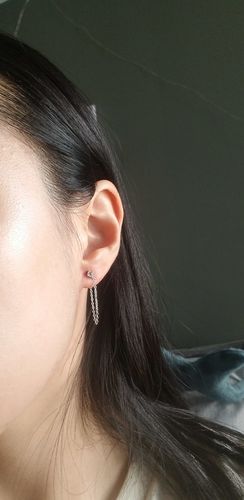 Customer photo review of Chain Studs - Argent Sterling