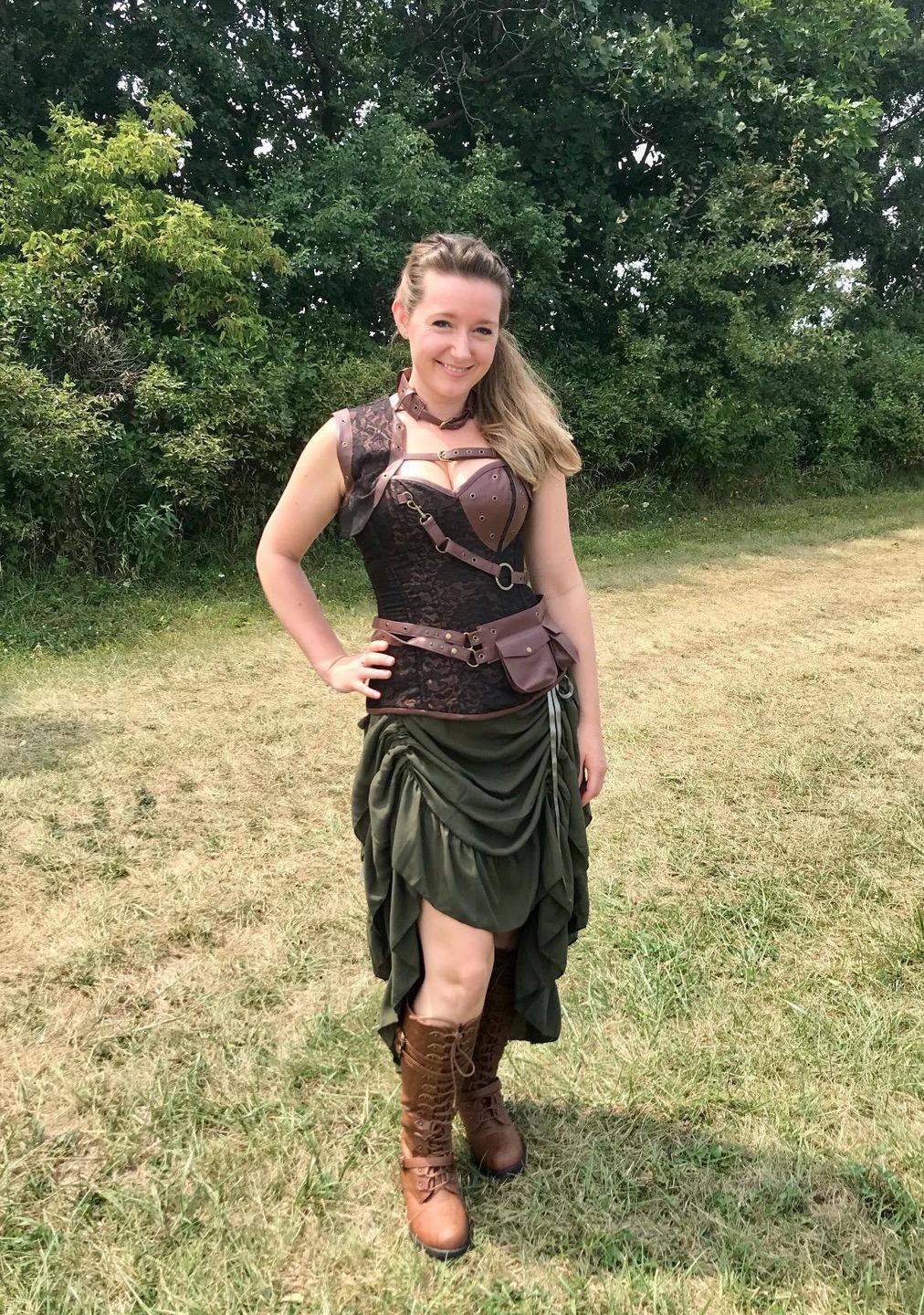 Customer photo review of Middle Ages Steampunk corset