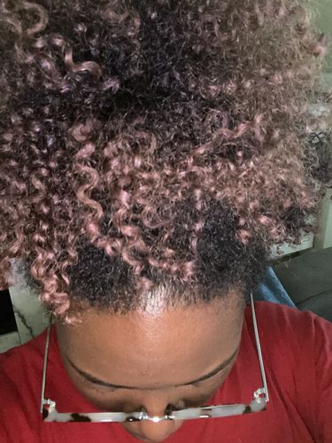 Customer photo review of Temporary Hair Color Gel - Mulberry