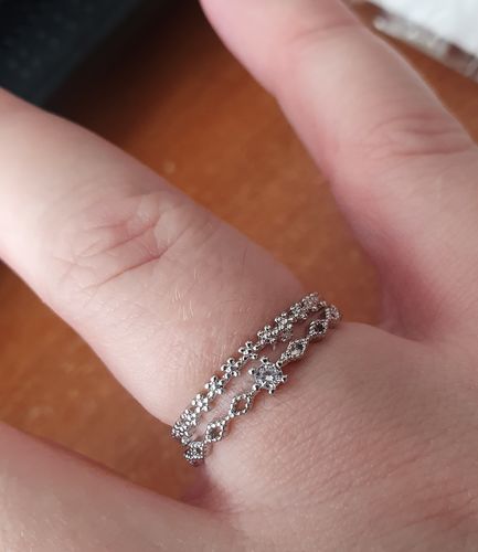 Customer photo review of Anillo Ajustable Agatha