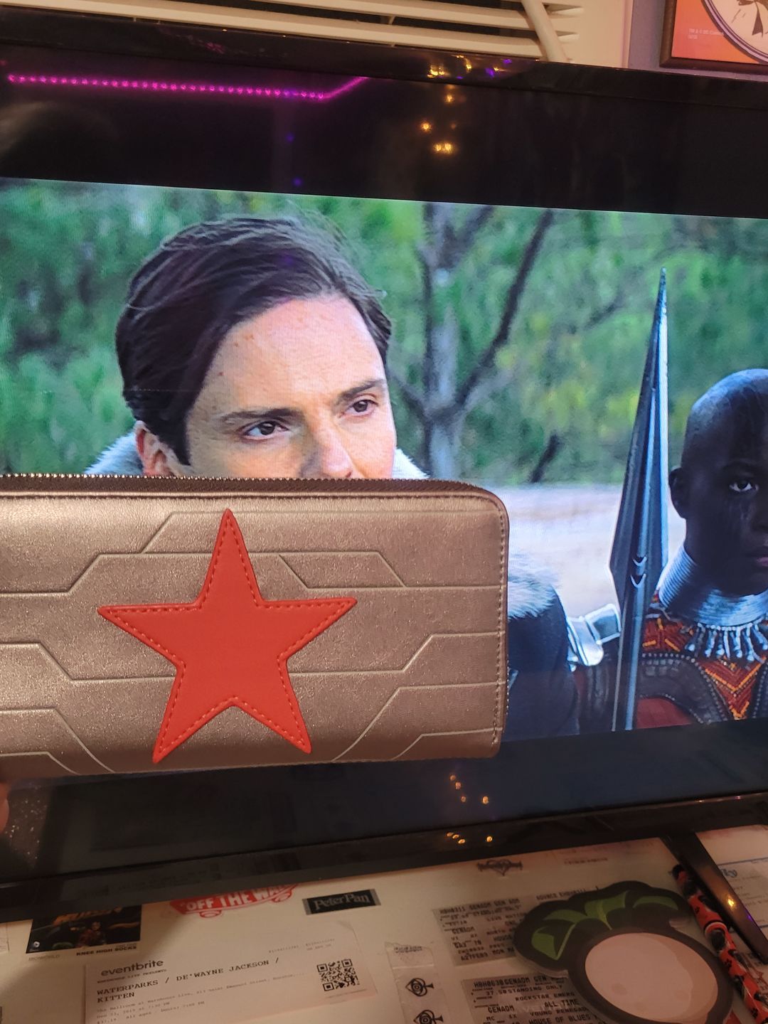 Customer photo review of Loungefly Marvel Winter Soldier Cosplay Zip-Around Wallet