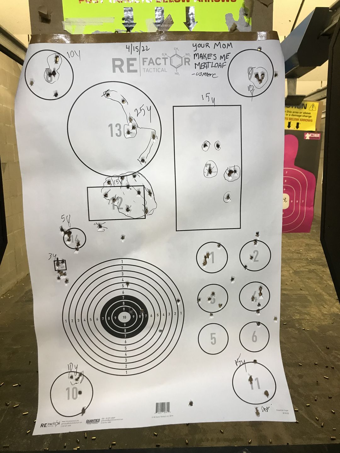 Customer photo review of Essentials Shooting Target