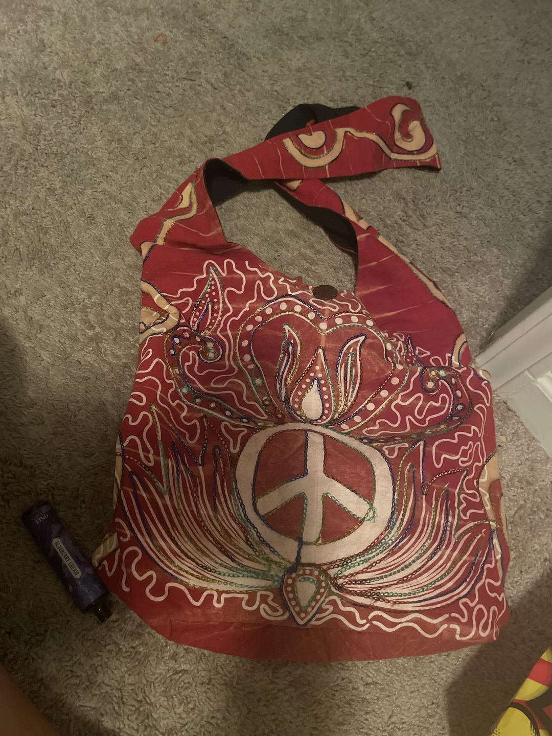 Customer photo review of Perpetual Peace Tie Dye Shoulder Bag