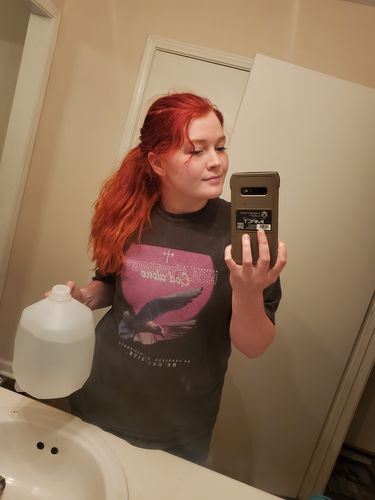 Customer photo review of God Alone Dove Tee - Vintage Black