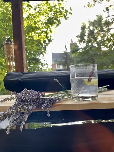 Customer photo review of Wood Burning Hot Tub