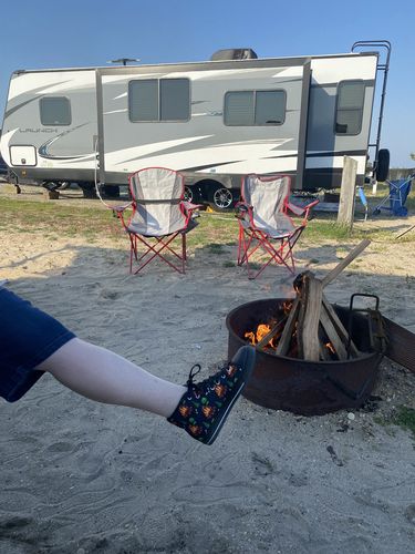 Customer photo review of Camfire Marshmallow Camping Design Print Women High Top Shoes