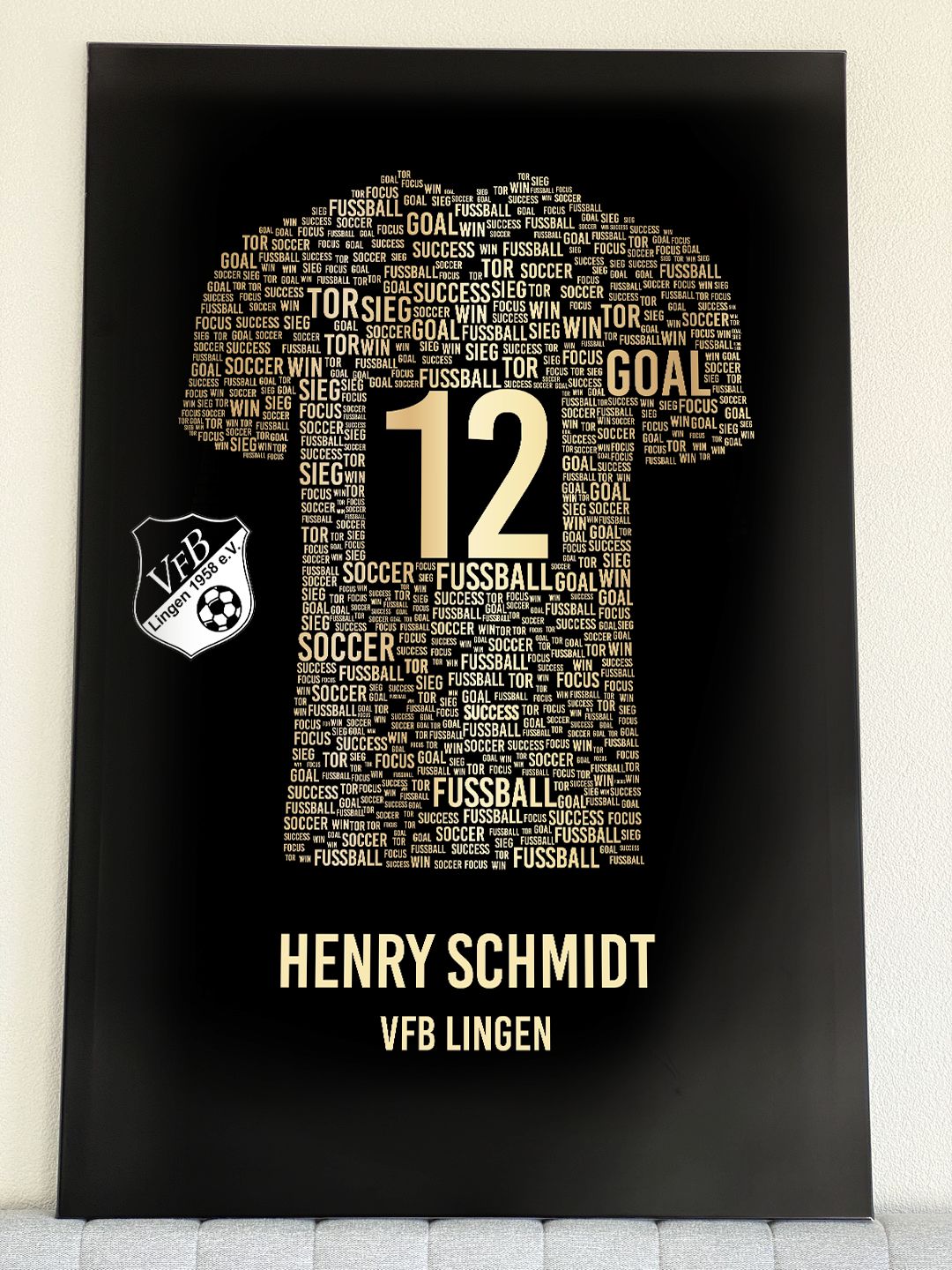 Customer photo review of Golden Trikot Dein Verein