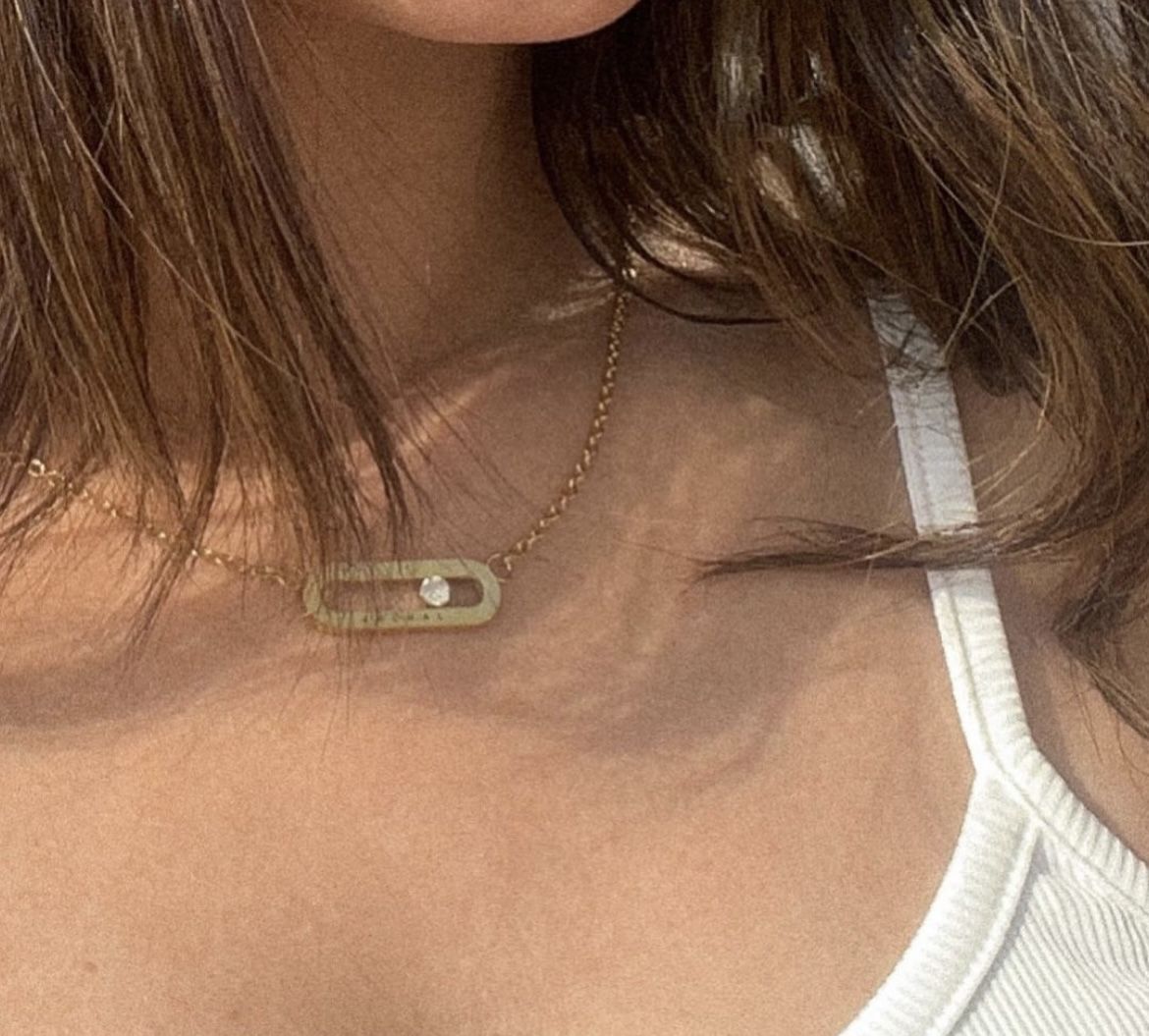 Customer photo review of Personalised Eternal Pendant