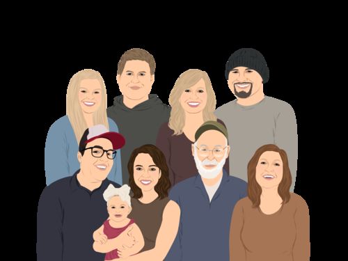 Customer photo review of Custom Family Portrait