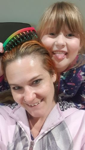 Customer photo review of My Sensory Space Detangler Hairbrush
