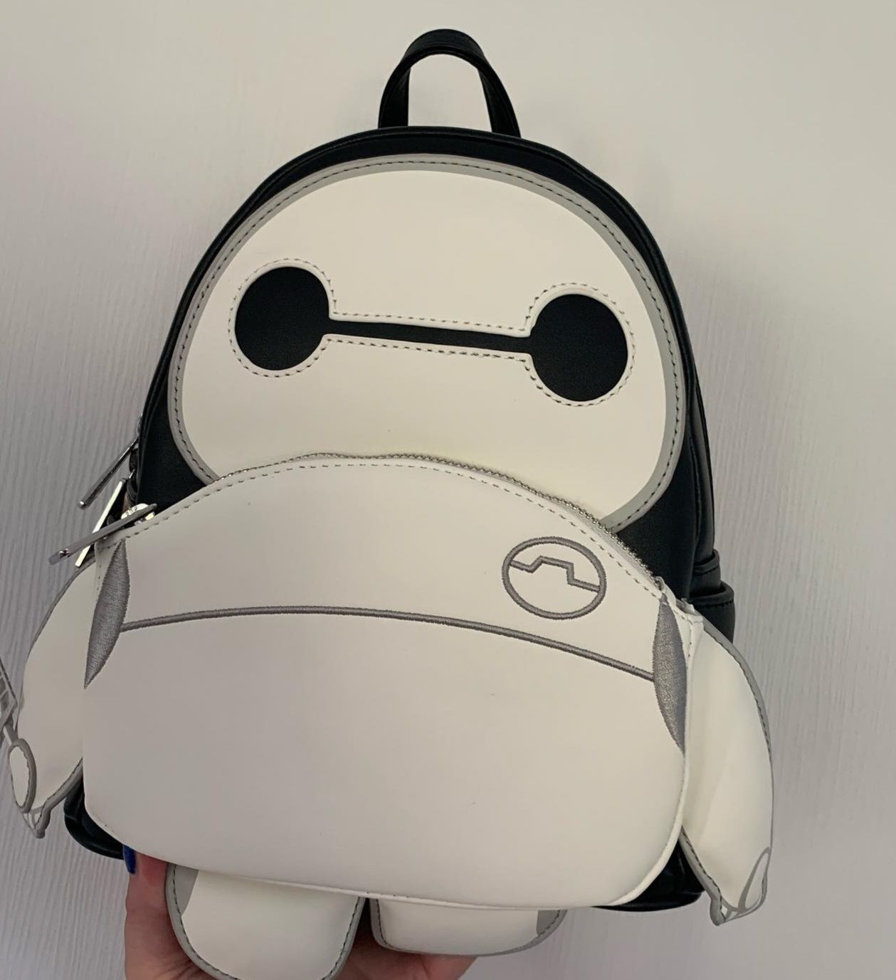 Customer photo review of 707 Street Exclusive - Loungefly Disney Glow in the Dark Talking Baymax Mini Backpack - December Preorder