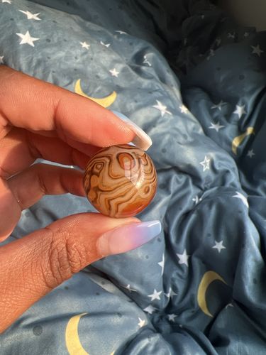 Customer photo review of Mini Sardonyx Spheres