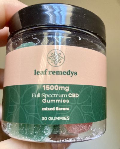 Customer photo review of 1500mg CBD Gummies mixed flavors