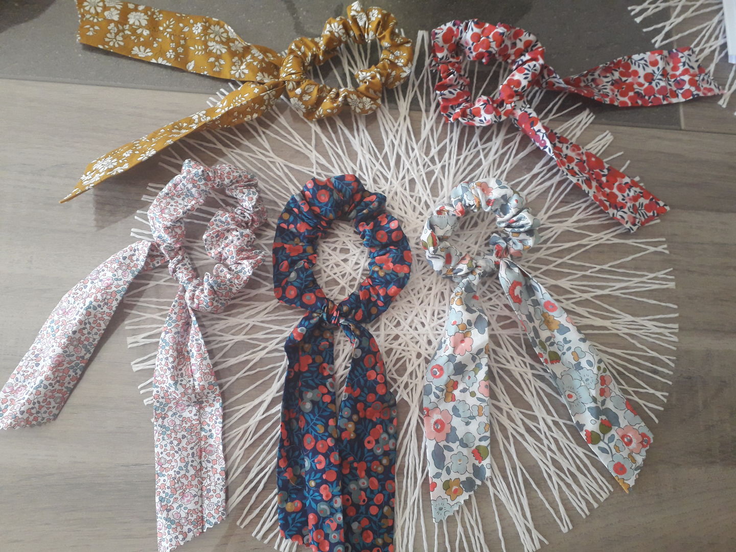Customer photo review of Chouchou Foulchie Liberty Wiltshire rouge