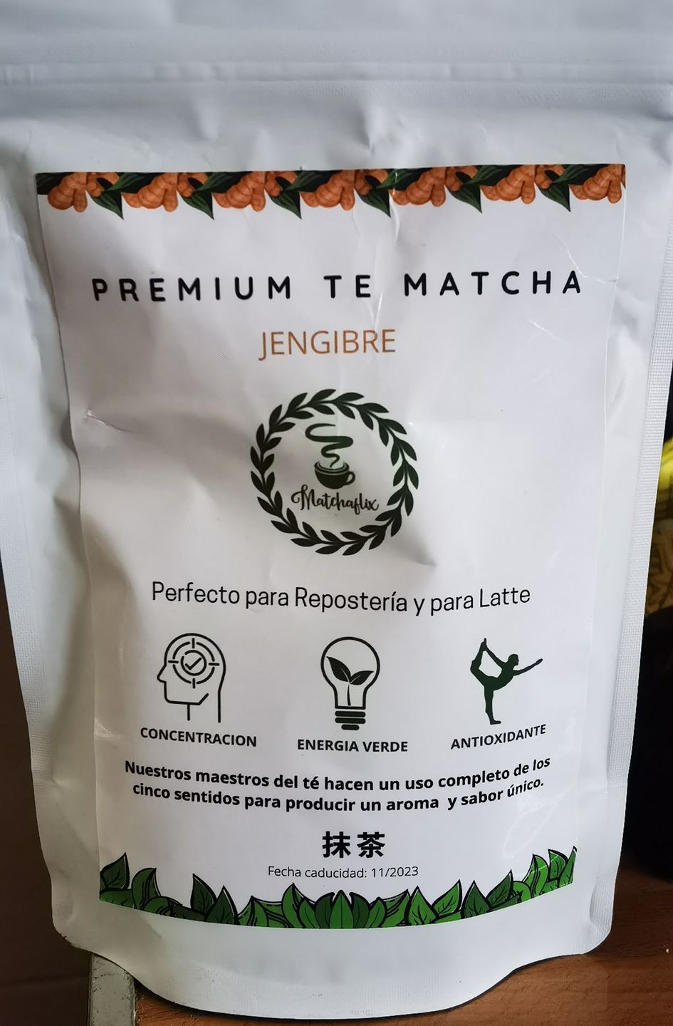 Customer photo review of Té Matcha Premium Jengibre