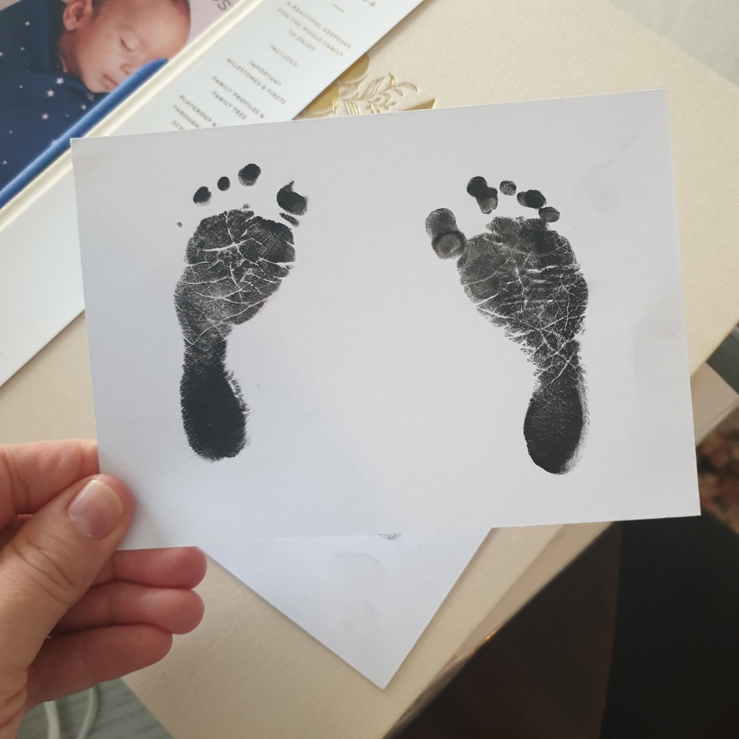 Customer photo review of Mammas Milk Bar Inkless Print Keepsake