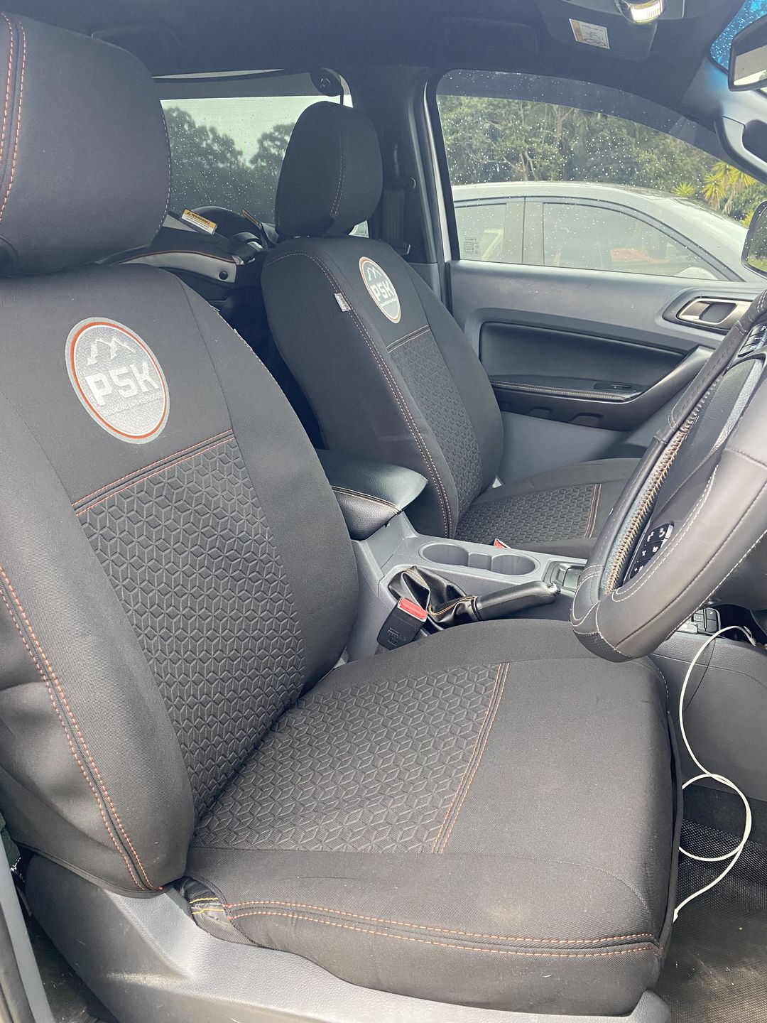 Customer photo review of Ford Ranger PX II & III Premium Neoprene 2x Front Seat Covers (Made to Order)