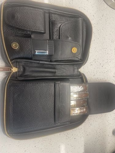 Customer photo review of The Dark Night Leather Cigar Travel Case