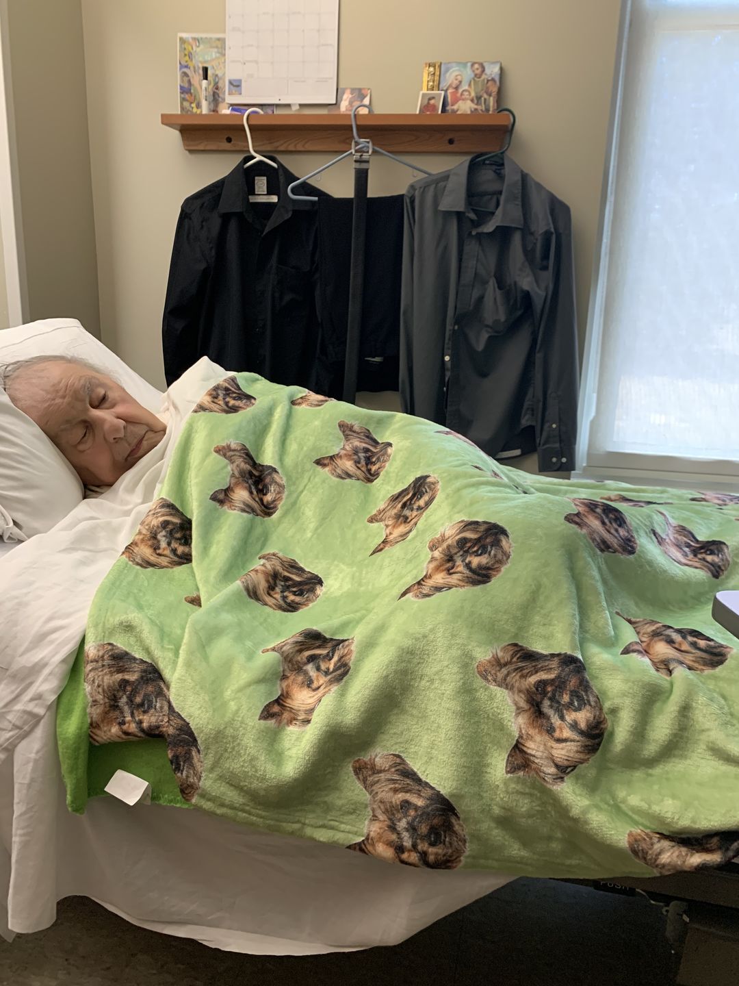 Customer photo review of Custom Pet Art Fleece Blanket