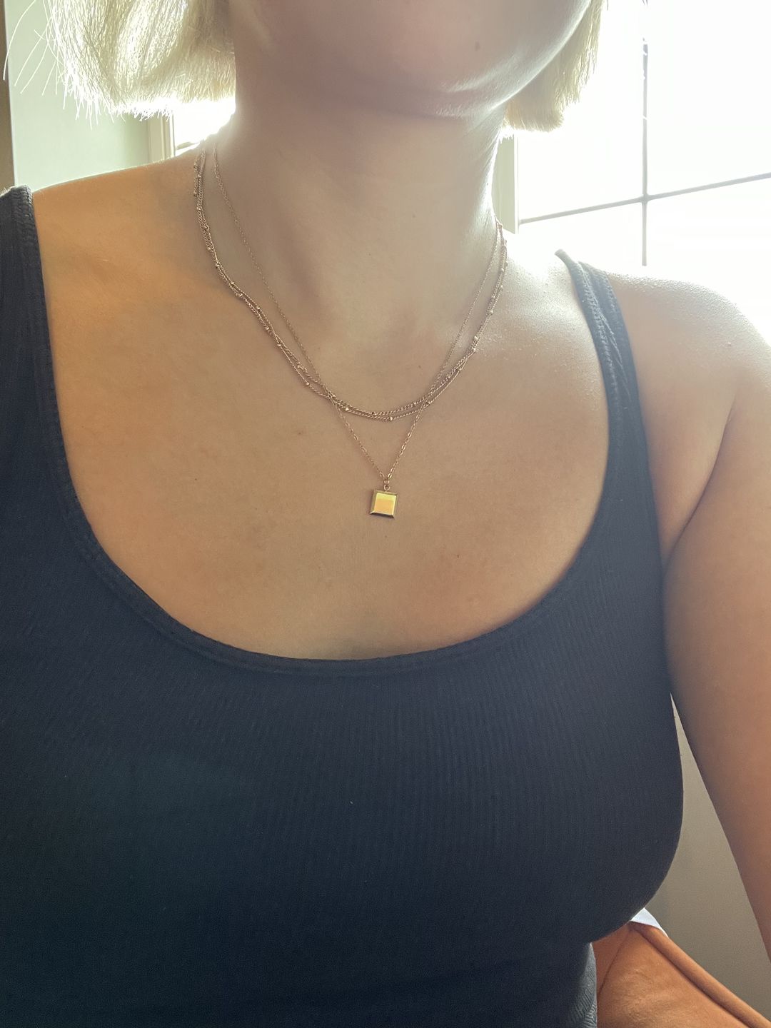 Customer photo review of Double Beaded Necklace