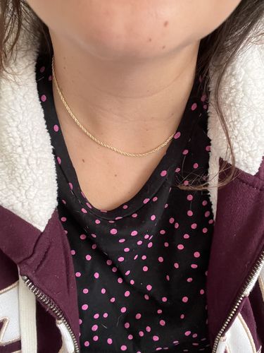 Customer photo review of COLLAR AGLIA BAÑO DE ORO