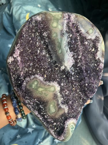 Customer photo review of Unique Polished Uruguayan Amethyst w/ Stand- S8