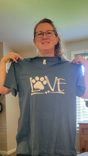 Customer photo review of Dog Love V-Neck - Project 2520