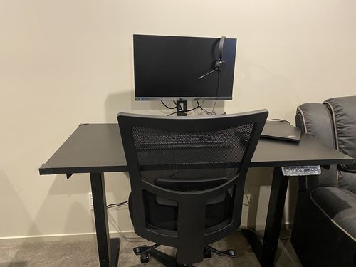 Customer photo review of Evo Electric Standing Height Adjustable  Desk(Free Shipping Nationwide)