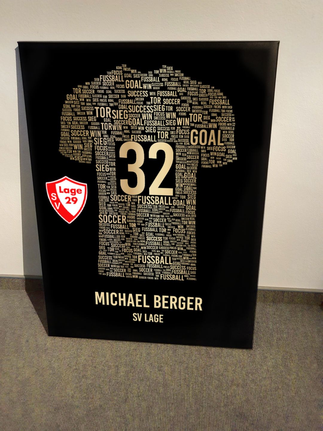 Customer photo review of Golden Trikot Dein Verein