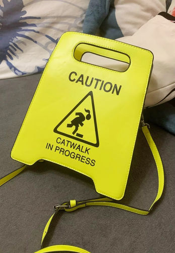 Customer photo review of Catwalk in Progress Neon Handbag