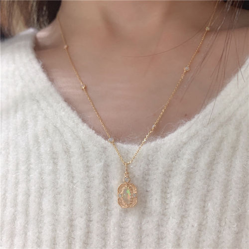 Customer photo review of Collier en Opale