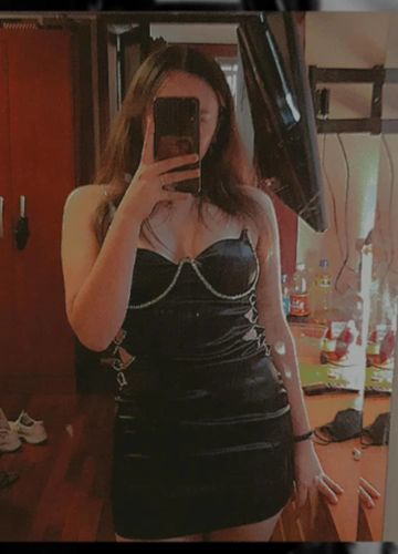 Customer photo review of Crystal Heart Dress (BLACK)