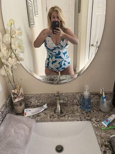 Customer photo review of Anne Cole - Cutout Twist One Piece Swimsuit