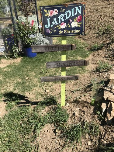 Customer photo review of Mon jardin - Outdoor-Pancarte de porte