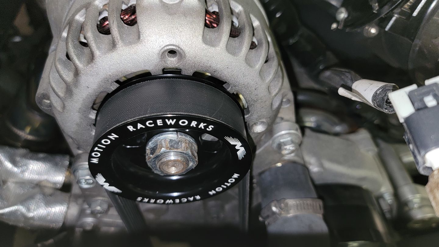 Customer photo review of LS 3" OD Billet Overdrive Alternator Pulley 6 Rib 10-10042