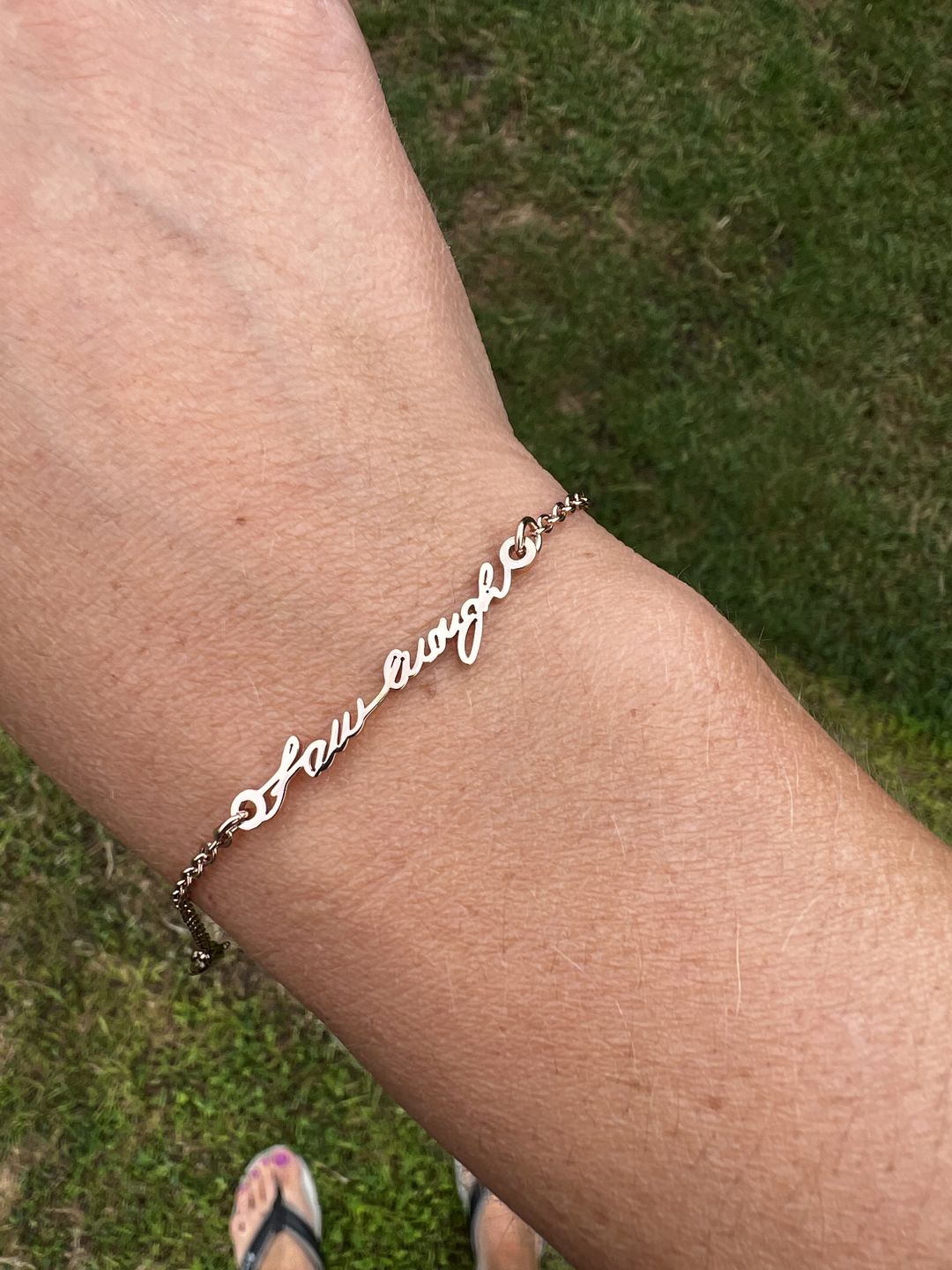Customer photo review of LOANYA Schmuck aus Deiner persönlichen Handschrift