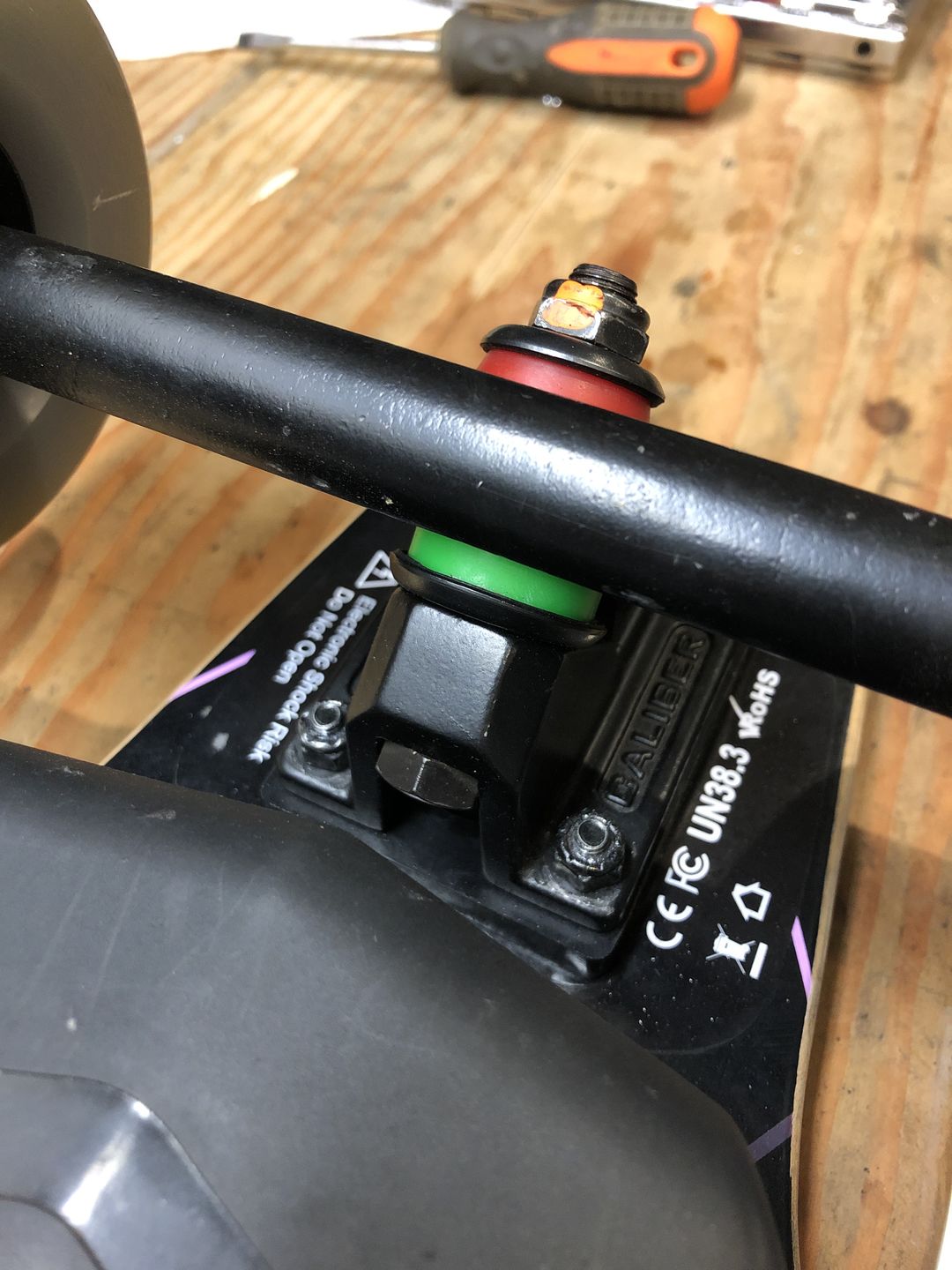 Customer photo review of Venom Bushings Barrel & Cone Shape for Backfire Longboards