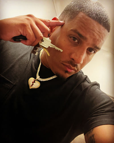 Customer photo review of 8mm Diamond Prong Set Chain (14k Gold)