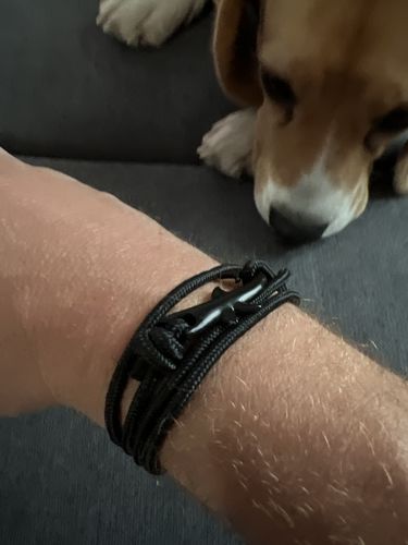 Customer photo review of "Shark" tracking bracelet