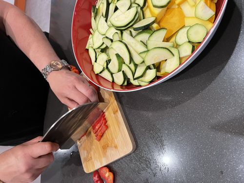 Customer photo review of Handgeschmiedetes Kochmesser - Ergonomic