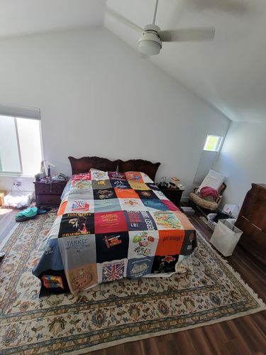 T-shirt quilt featuring yankees by david from CA