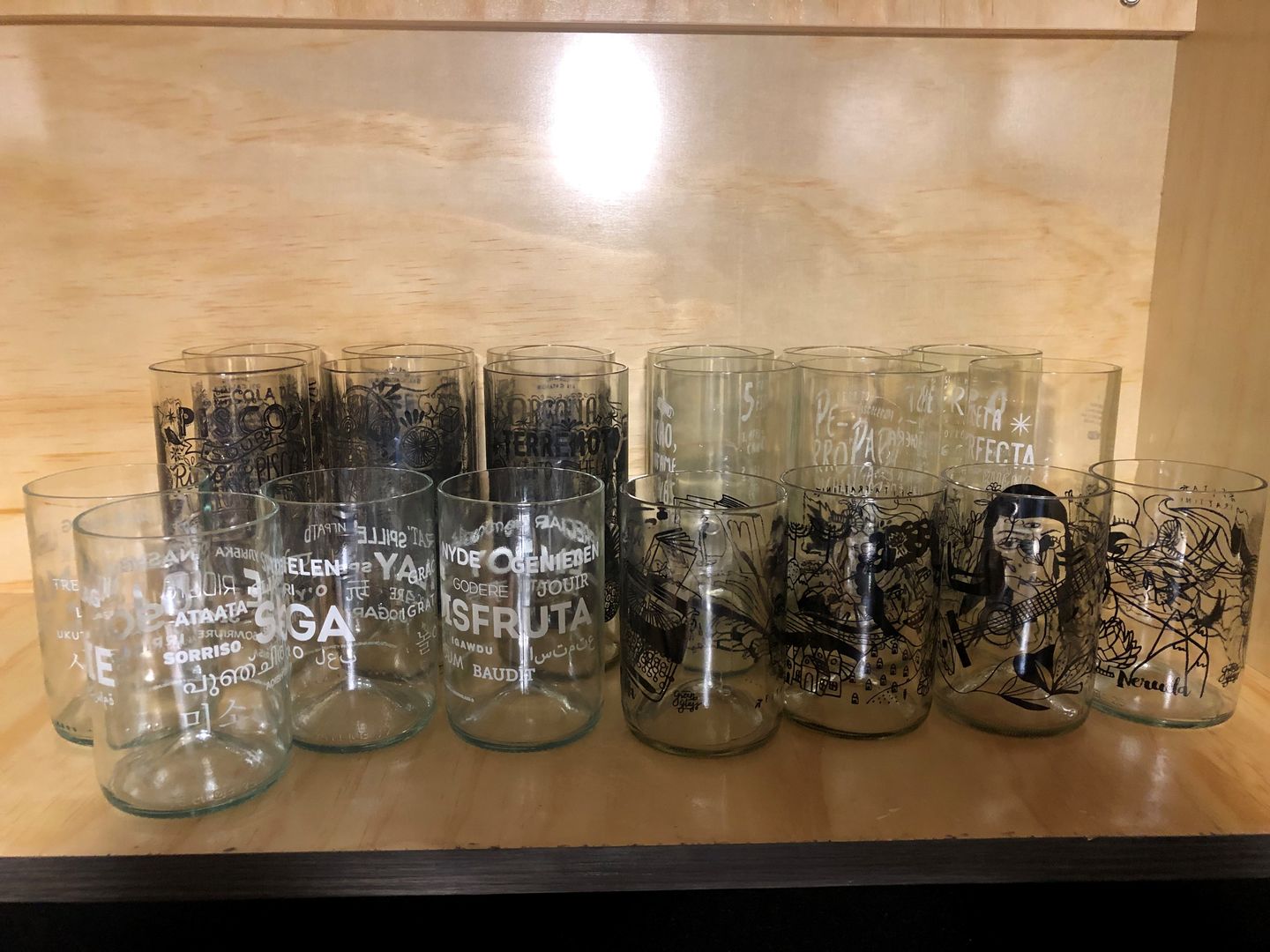 Customer photo review of Piscoleros Juego de 6 Vasos