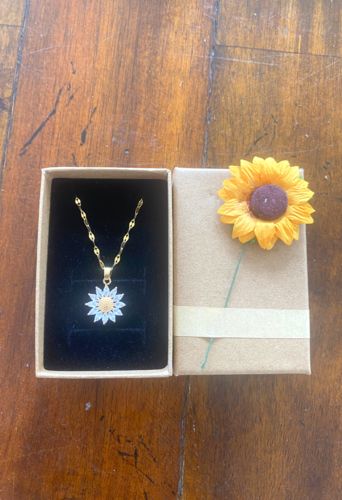 Customer photo review of You Are My Sunshine Necklace™ - An Environmental Awareness Piece