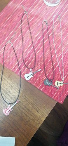 Customer photo review of 316L Stainless Steel Guitar Necklace For Men