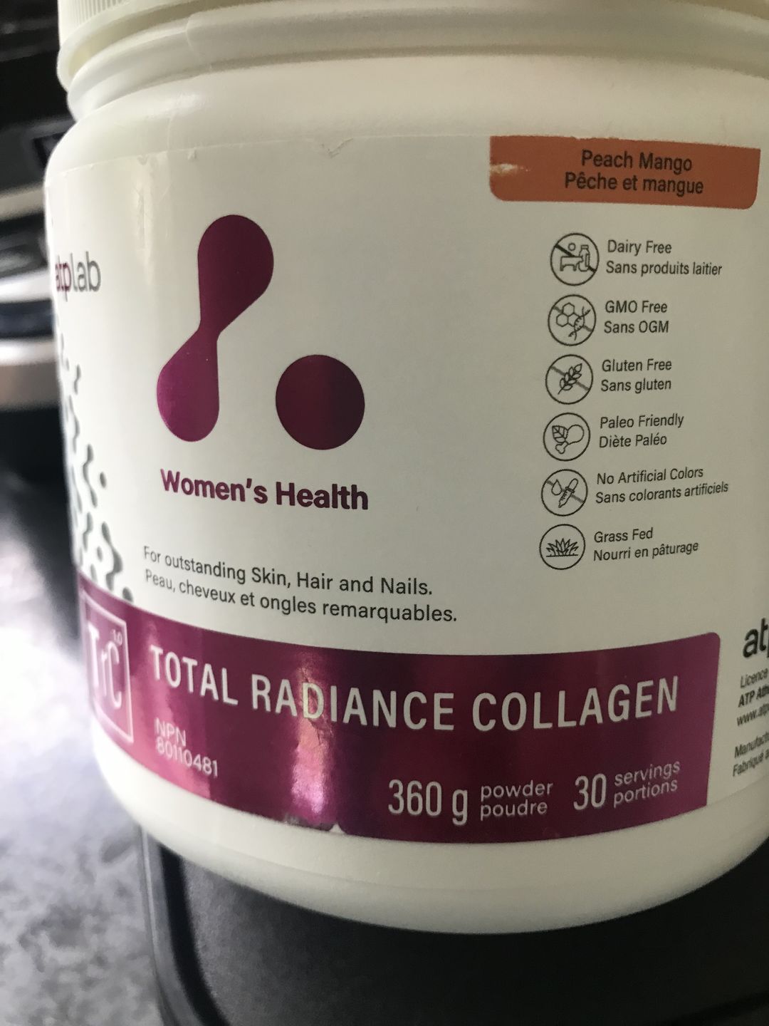 Customer photo review of ATP Lab - Total Radiance Collagen 360g