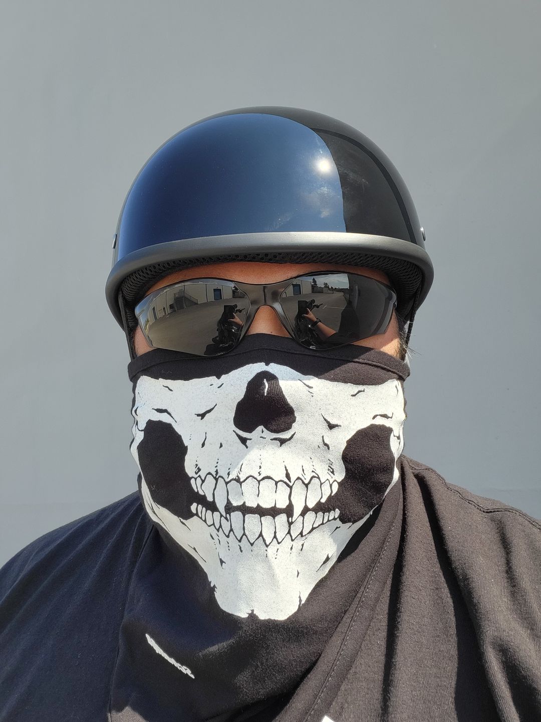 Customer photo review of Smallest Lightest SOA DOT Beanie Helmet / Gloss Black
