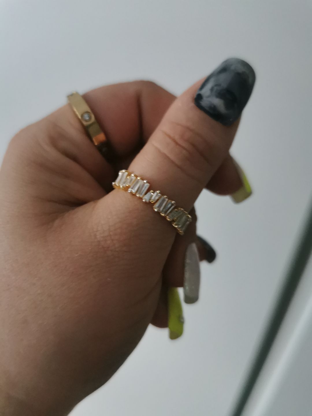 Customer photo review of Cristallo Ring | 18K vergoldet