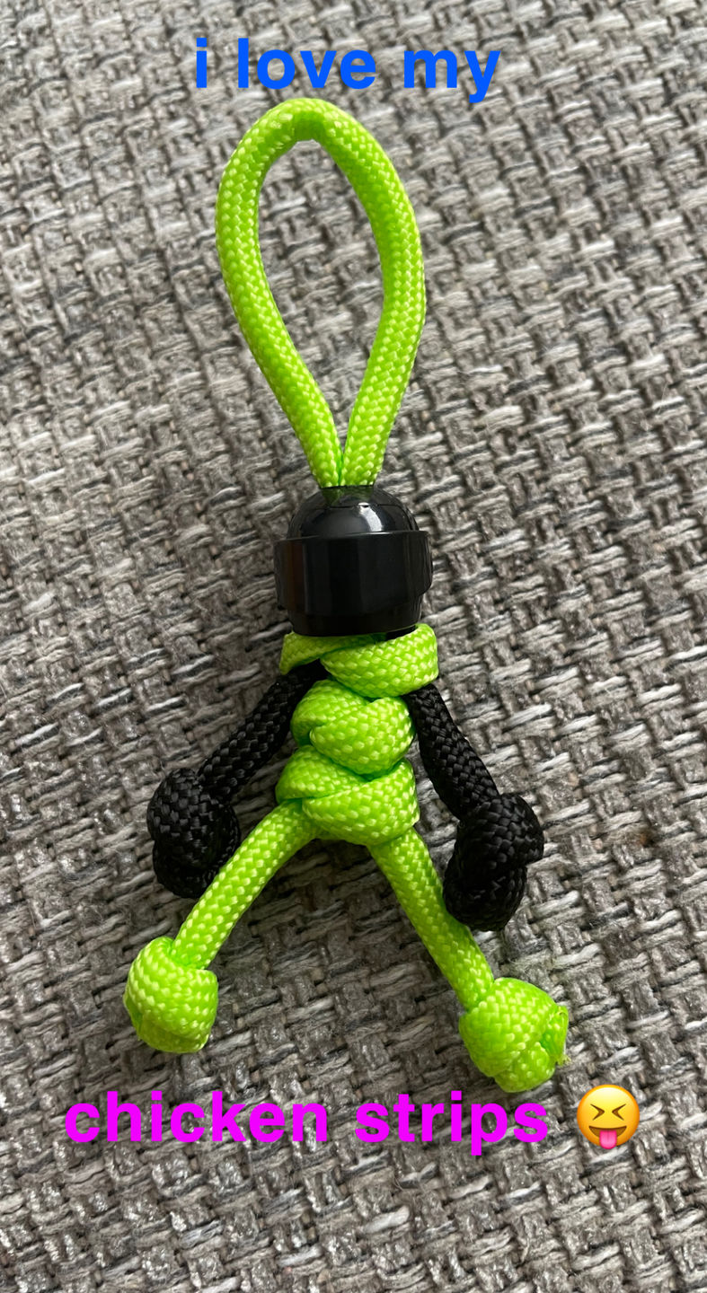 Customer photo review of The Stig Paracord Buddy Keychain